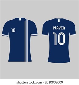 Sports Jersey Design Template for Team Uniforms Vector