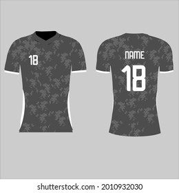 Sports Jersey Design Template for Team Uniforms Vector