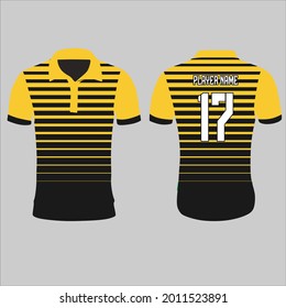 Sports Jersey Design Template for Team Uniforms Vector