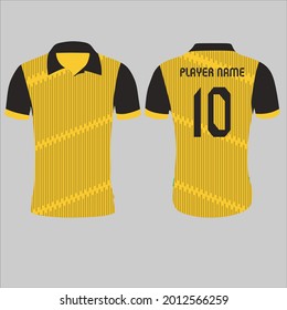 Sports Jersey Design Template for Team Uniforms Vector