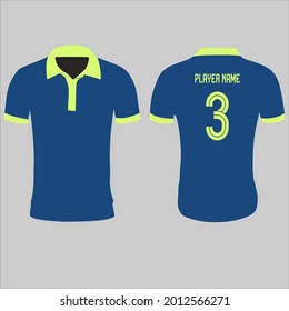 Sports Jersey Design Template for Team Uniforms Vector