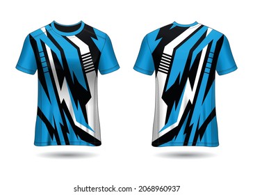 Sports Jersey Design Template for Team Uniforms Vector