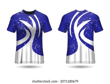 Sports Jersey Design Template for Team Uniforms Vector