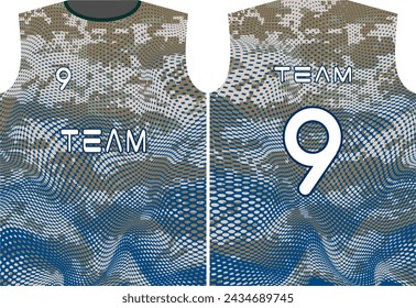 Sports jersey design template vector illustration 