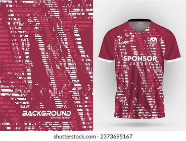 sports jersey is designed in shades of red and white with a modern abstract twist, including casual sportswear, cycling, running, basketball, marathons, football, and soccer.