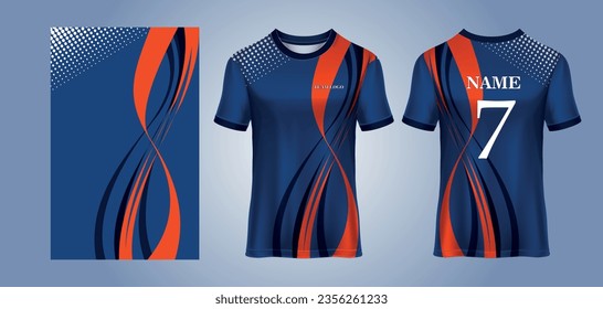 diseño vectorial editable de jersey deportivo