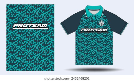 Sports jersey football, race, and runner design mockup for sublimation.