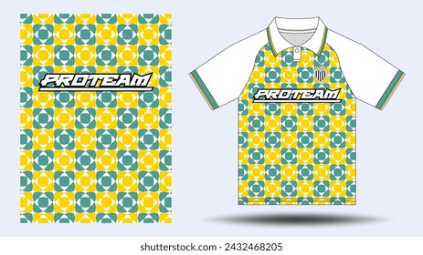 Sports jersey football, race, and runner design mockup for sublimation.