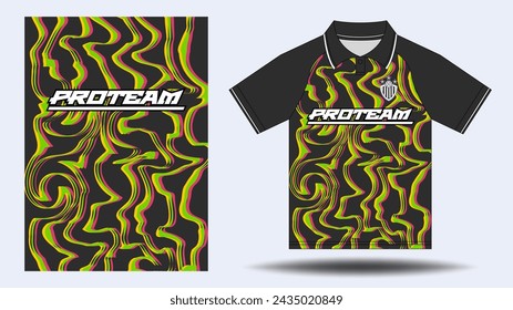 Sports jersey football, race, and runner design mockup for sublimation.