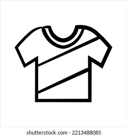 Sports jersey hand-drawn icon vector graphic illustration