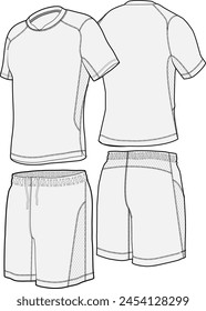 Sports Jersey Kit Design Template Shirt Short Team Set Uniform