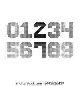 Sports Jersey Numbers Set vector.	