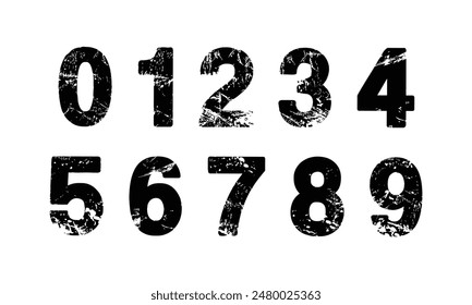 Sports Jersey Numbers Set vector.