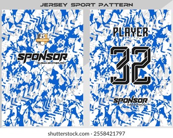 Sports Jersey Shirt design for sublimation company