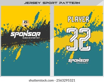 Sports Jersey Shirt design for sublimation