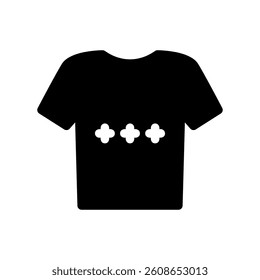 Sports jersey or T shirt with decorative pattern icon