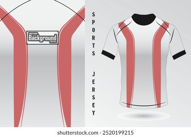 Sports jersey and t shirt template sports design for football, racing, gaming