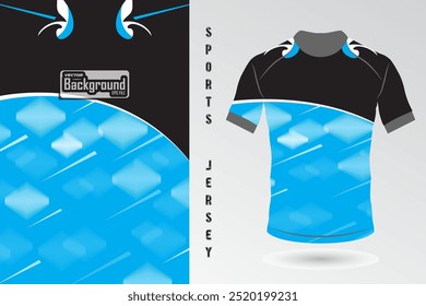 Sports jersey and t shirt template sports design for football, racing, gaming