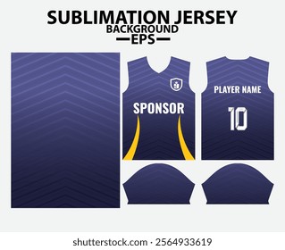 Sports Jersey Template for Football, Soccer, and Sports and Esports, Modern 
 jersey Design with sublimation pattern for jersey