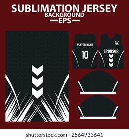 Sports Jersey Template for Football, Soccer, and Sports and Esports, Modern 
 jersey Design with sublimation pattern for jersey