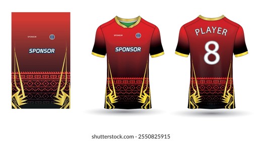 sports jersey template for soccer uniform shirt design