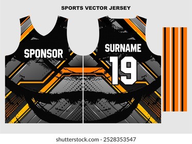 sports jersey template  for sublimation print