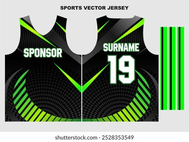 sports jersey template  for sublimation print