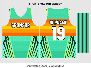 sports jersey template  for sublimation print