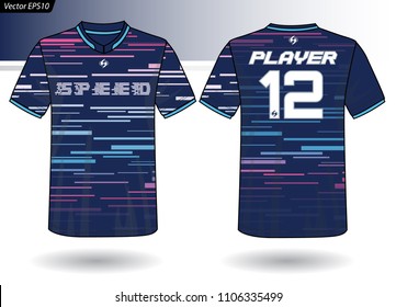 Sports Jersey template for team uniforms