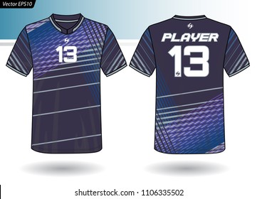 Sports Jersey template for team uniforms