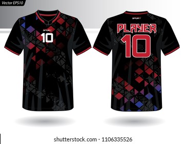 Sports Jersey template for team uniforms