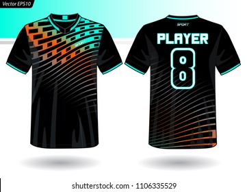 Sports Jersey template for team uniforms
