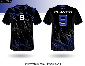 Sports Jersey template for team uniforms