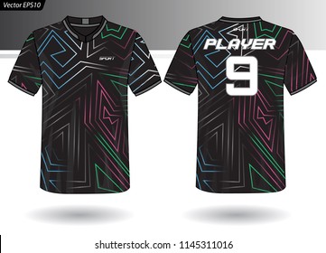 Sports Jersey template for team uniforms