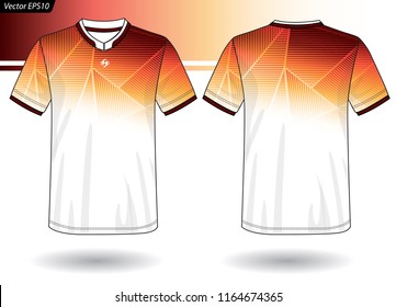 Sports Jersey template for team uniforms