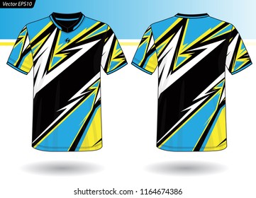 Sports Jersey template for team uniforms