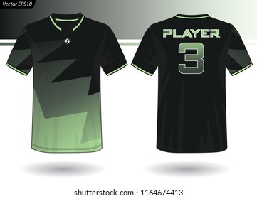 Sports Jersey template for team uniforms