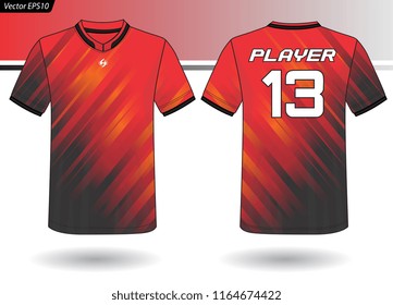 Sports Jersey template for team uniforms