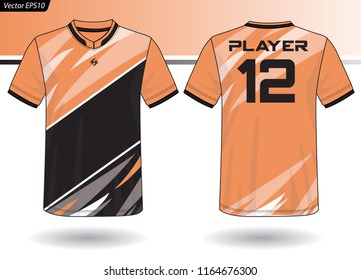 Sports Jersey template for team uniforms