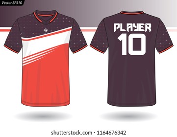 Sports Jersey template for team uniforms