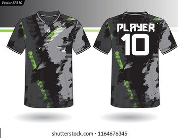 Sports Jersey template for team uniforms