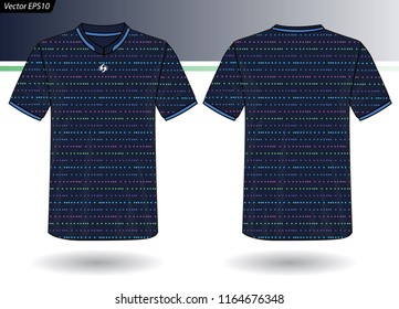 Sports Jersey template for team uniforms