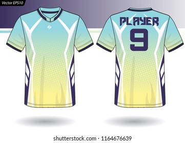 Sports Jersey template for team uniforms
