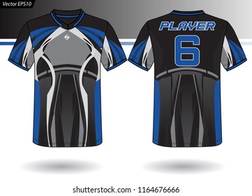 Sports Jersey template for team uniforms