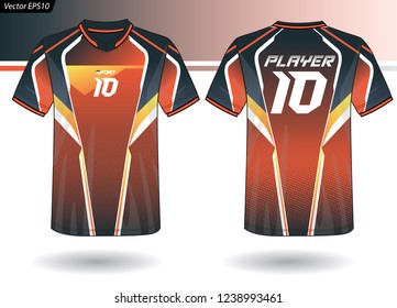 Sports Jersey template for team uniforms