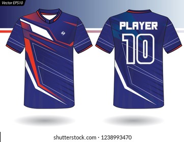 Sports Jersey template for team uniforms