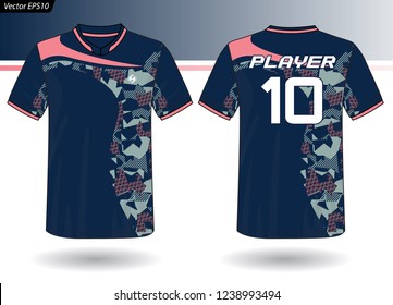 Sports Jersey template for team uniforms