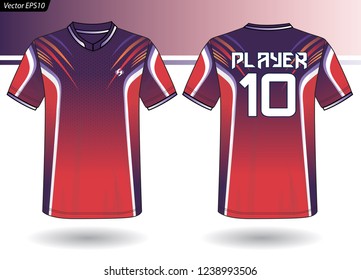 Sports Jersey template for team uniforms