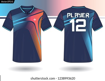 Sports Jersey template for team uniforms