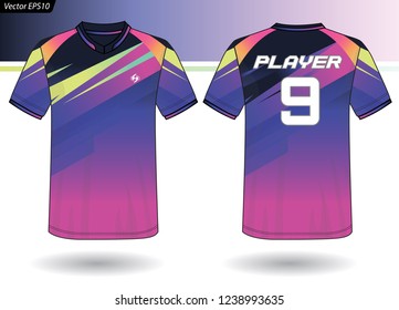 Sports Jersey template for team uniforms